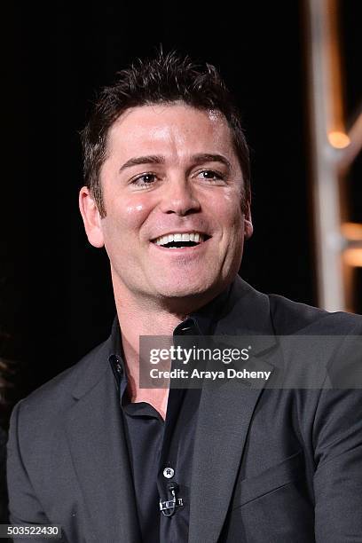 Yannick Bisson attends the Ovation 2016 Winter TCA Tour introducing three series featuring Rachel Hunter, Reza Aslan, Norman Lear And Yannick Bisson...