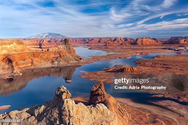 alstrom point and lake powell - lake powell stock-fotos und bilder