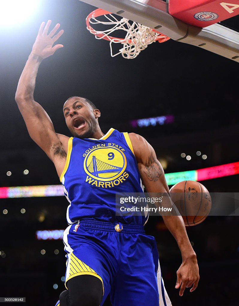 Golden State Warriors v Los Angeles Lakers