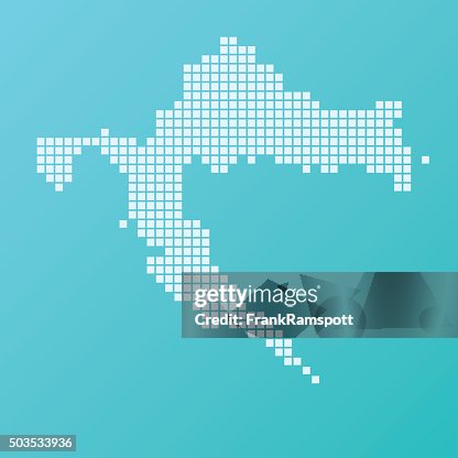 Croatia Map Basic Square Pattern Turquoise Croatia Map Basic Square Pattern Turquoise