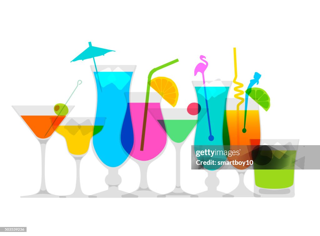 Cóctel de bebidas