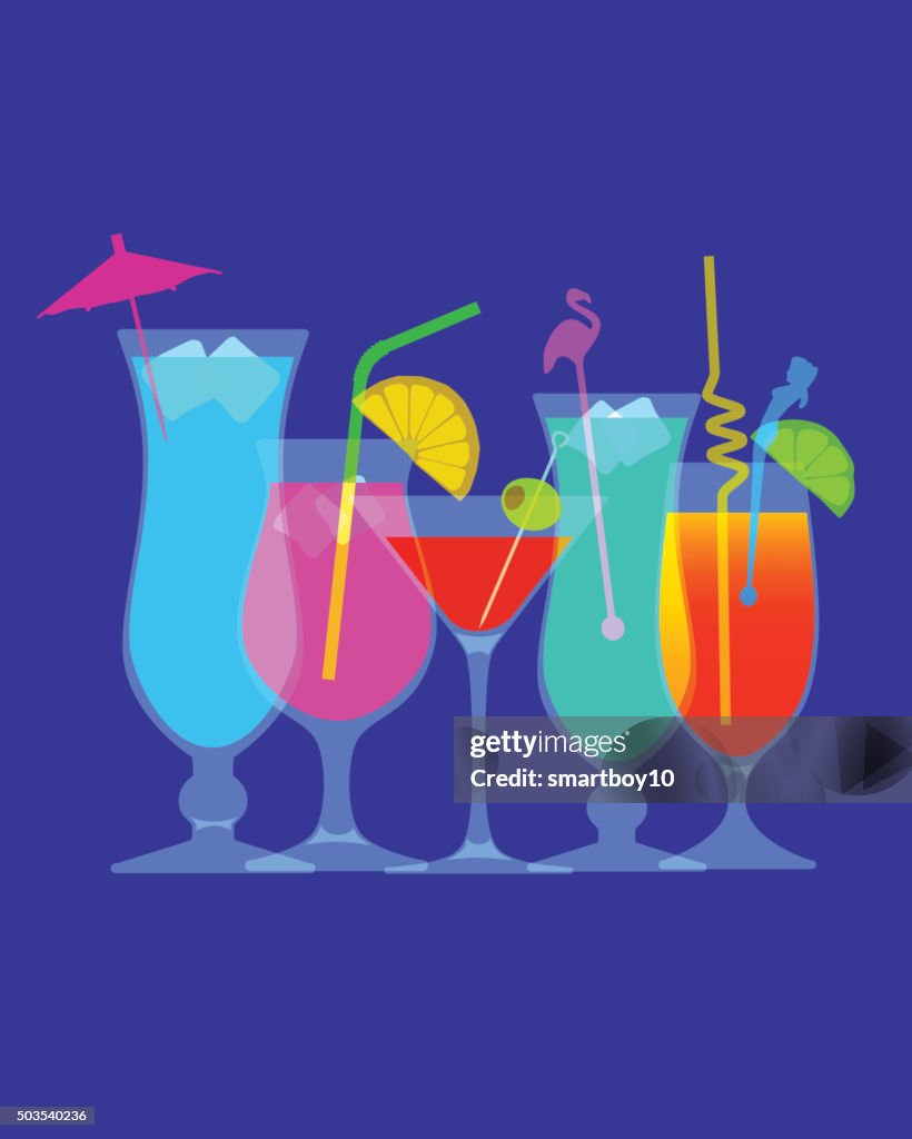 Cóctel de bebidas