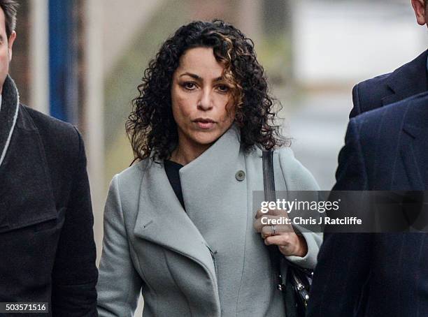 Eva Carneiro arrives at Montague Court, Croydon for an initial hearing in an employment tribunal on January 6, 2016 in London, England. Carneiro is...