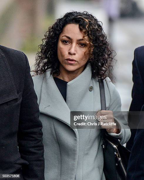 Eva Carneiro arrives at Montague Court, Croydon for an initial hearing in an employment tribunal on January 6, 2016 in London, England. Carneiro is...