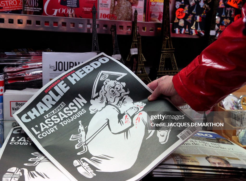 TOPSHOT-FRANCE-ATTACKS-MEDIA-CHARLIE-HEBDO-ANNIVERSARY