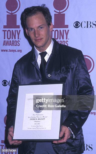 Patrick Wilson attends 56th Annual Tony Awards on June 2, 2002 at Radio City Music Hall in New York City.