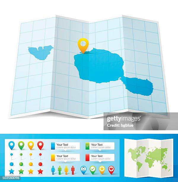 tahiti - polynesia map with location pins isolated white background - french polynesia stock illustrations