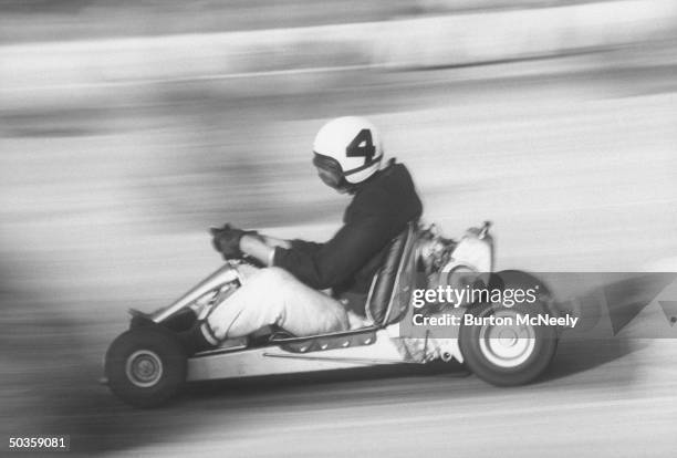 Bobby Allen in kart race.