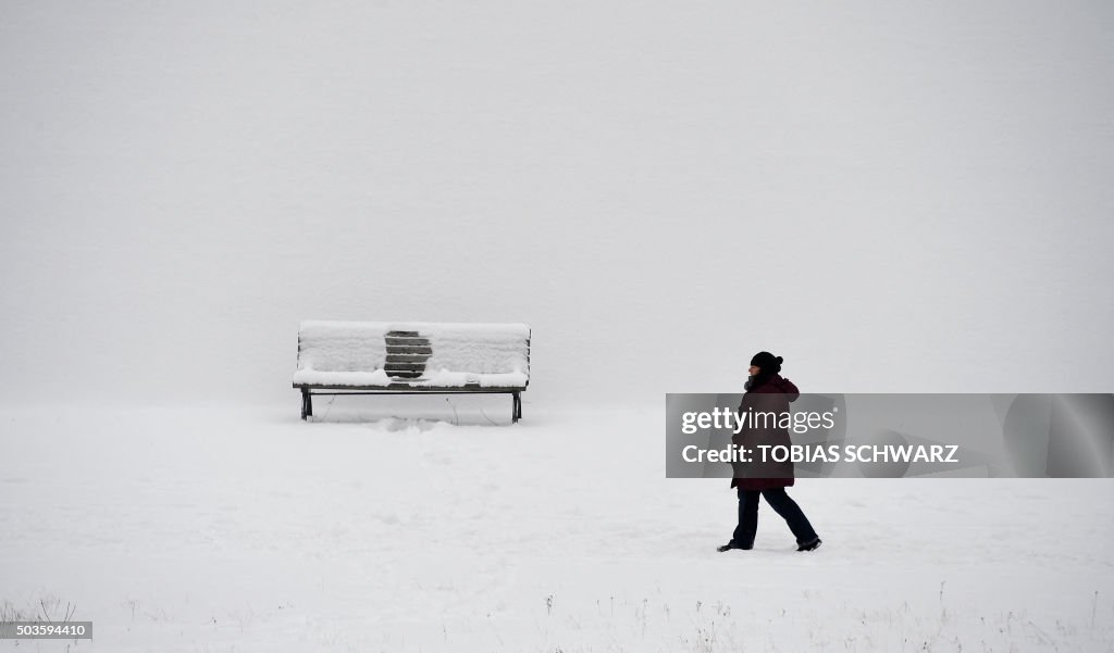 TOPSHOT-GERMANY-WEATHER