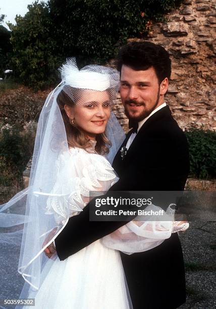 "Nicole, Ehemann Winfried Seibert, Hochzeit am in Neunkirchen / Saarland, Deutschland. "