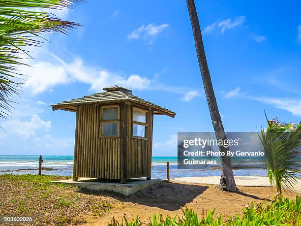 summer beach - quiosque stock pictures, royalty-free photos & images