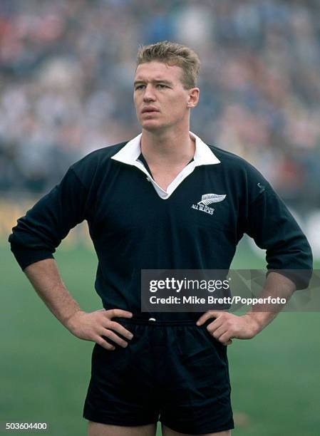 John Kirwan of the New Zealand All Blacks, circa 1990.