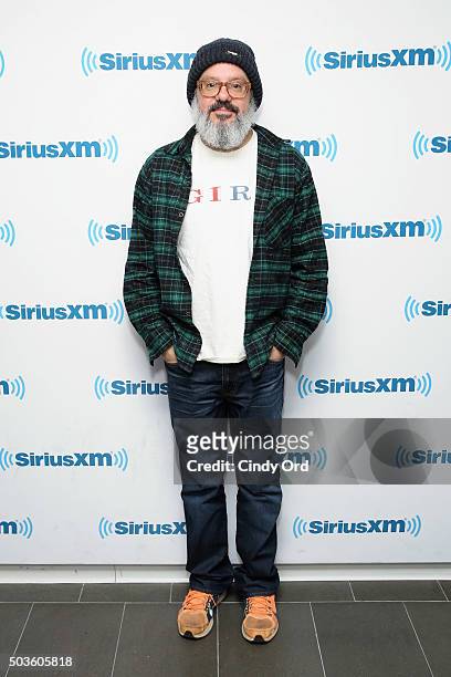 Comedian David Cross visits the SiriusXM Studios on January 6, 2016 in New York City.