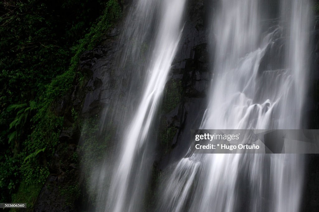Puxtla's waterfall over eighty metres high in Tlatlauquitepec - Mexico