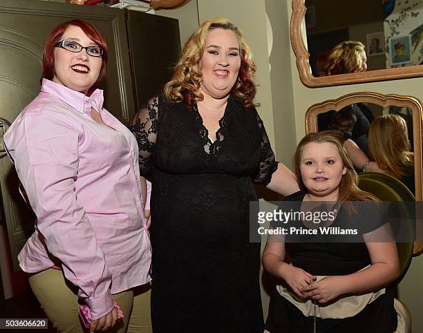 Mama June Shannon, Alana "Honey Boo Boo" Thompson attend the ATL Premiere Of WE Tv's "Growing Up Hip Hop" at SCADshow on January 5, 2016 in Atlanta,...