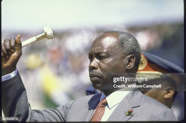 President Daniel Arap Moi at Fete in Nairobi.