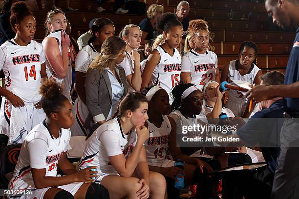 Devin Stanback, Krista Pettepier, Yasmine Robinson-Bacote, athletic trainer Karissa Scherer, Kim Jacobs, Sydney Bordonaro , Keyari Sleezer, Allie...