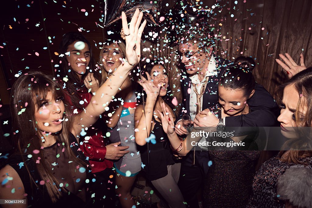 Enjoying their night out