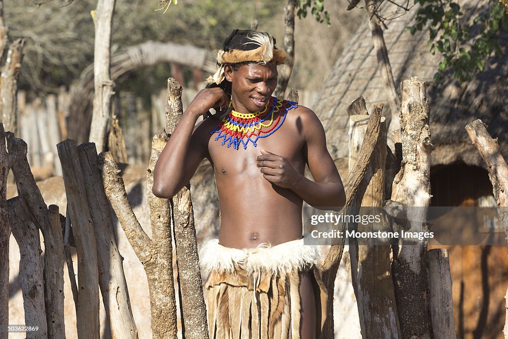 Zulu Man in KwaZulu-Natal, South Africa