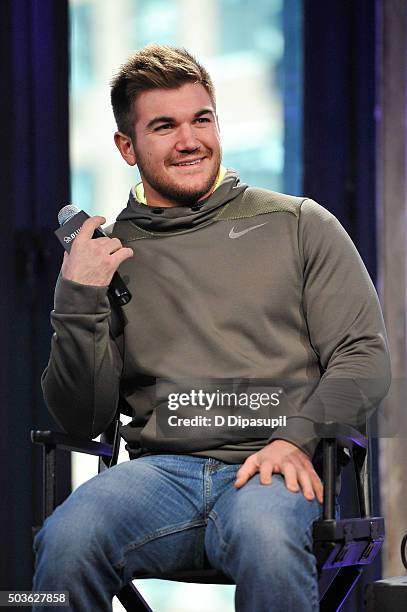 Alek Skarlatos attends AOL BUILD Series: Alek Skarlatos, "Dancing With The Stars Live" at AOL Studios In New York on January 6, 2016 in New York City.