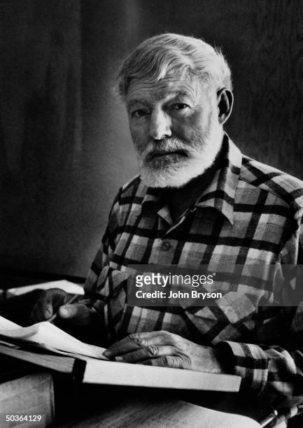 Author Ernest Hemingway.