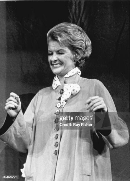 Actress Elaine Stritch in a scene from the stage play I Married An Angel.