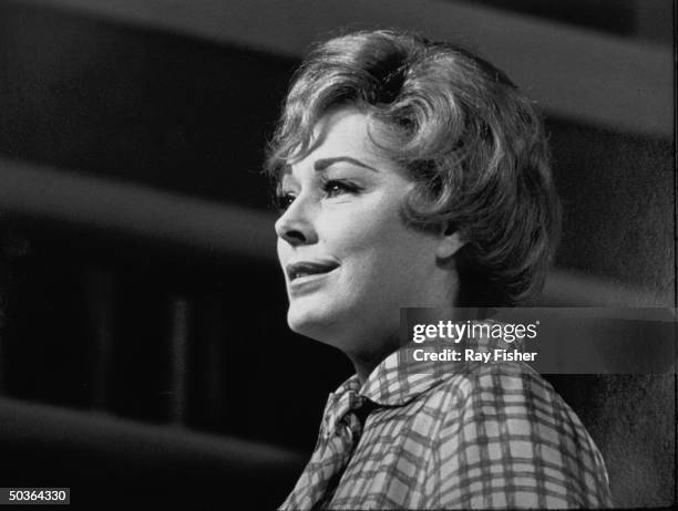 Actress Eleanor Parker in a scene from the stage play Forty Carats.