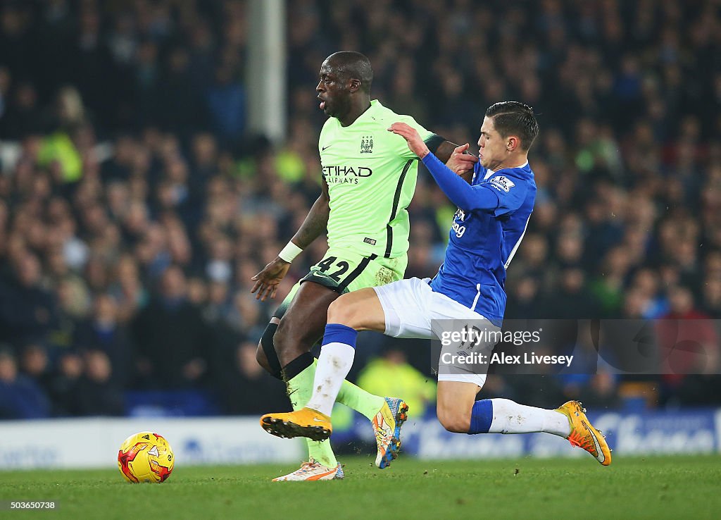 Everton v Manchester City - Capital One Cup Semi Final: First Leg