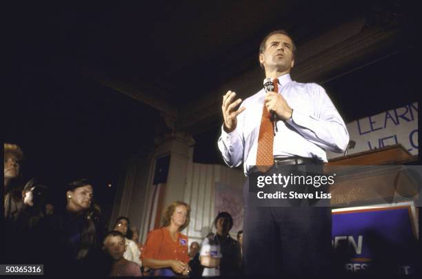Sen. Joseph R. Biden Jr. Announcing his bid for 1988 Democratic presidential nomination.