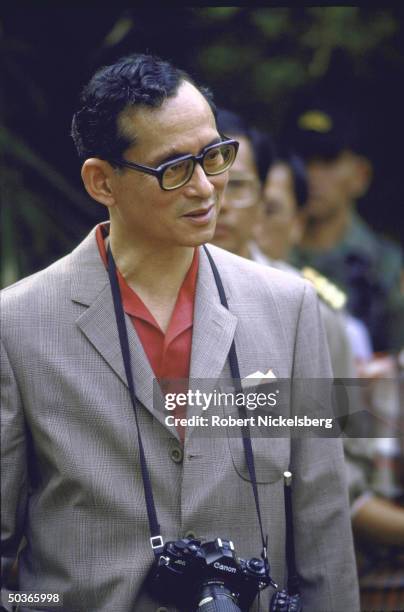 King Bhumibol Adulyadej, aka King Rama, visiting Chiang Mai.