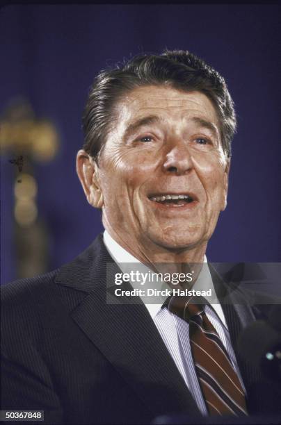 President Ronald W. Reagan at campaign rally for Senator Paula Hawkins.