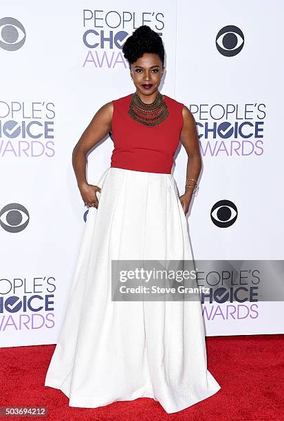 Actress Jerrika Hinton attends the People's Choice Awards 2016 at Microsoft Theater on January 6, 2016 in Los Angeles, California.