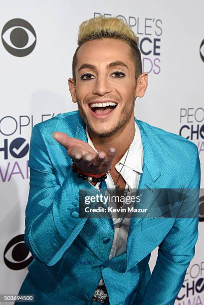 Dancer Frankie Grande attends the People's Choice Awards 2016 at Microsoft Theater on January 6, 2016 in Los Angeles, California.