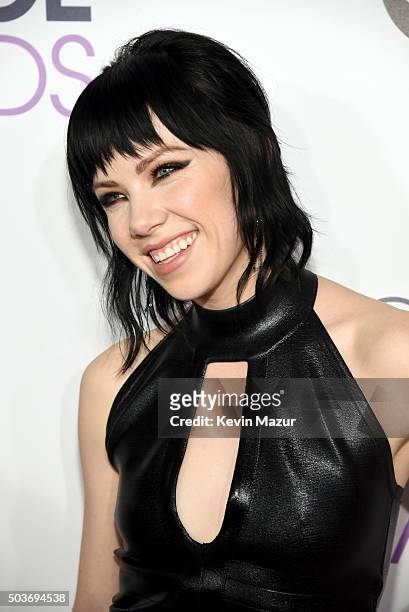 Singer Carly Rae Jepsen attends the People's Choice Awards 2016 at Microsoft Theater on January 6, 2016 in Los Angeles, California.
