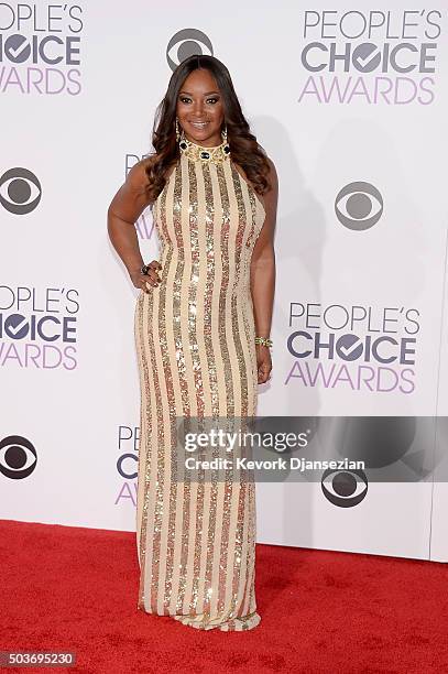 Actress Tamala Jones attends the People's Choice Awards 2016 at Microsoft Theater on January 6, 2016 in Los Angeles, California.