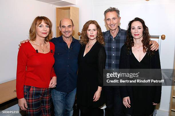 Actress Christiane Millet, Actor Bernard Campan, Actress Florence Darel, Main guest of the Show Actor Thierry Lhermitte and Autor of the Piece...
