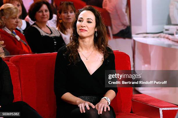 Autor of the Piece Isabelle Le Nouvel presents the Theater Play "Le Syndrome de l'Ecossais", performed at 'Theatre des Nouveautes' during the...