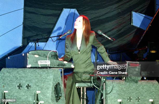 Vocalist Tori Amos performing at Beacon Theatre.