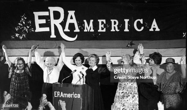 Author Betty Friedan, secretary to Lyndon Johnson Elizabeth Carpenter, First Lady Rosalynn Carter , former First Lady Betty Ford, Kate Smith, Mrs....