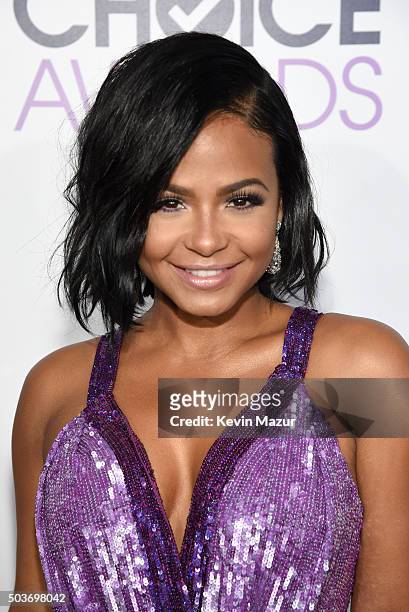 Actress Christina Milian attends the People's Choice Awards 2016 at Microsoft Theater on January 6, 2016 in Los Angeles, California.