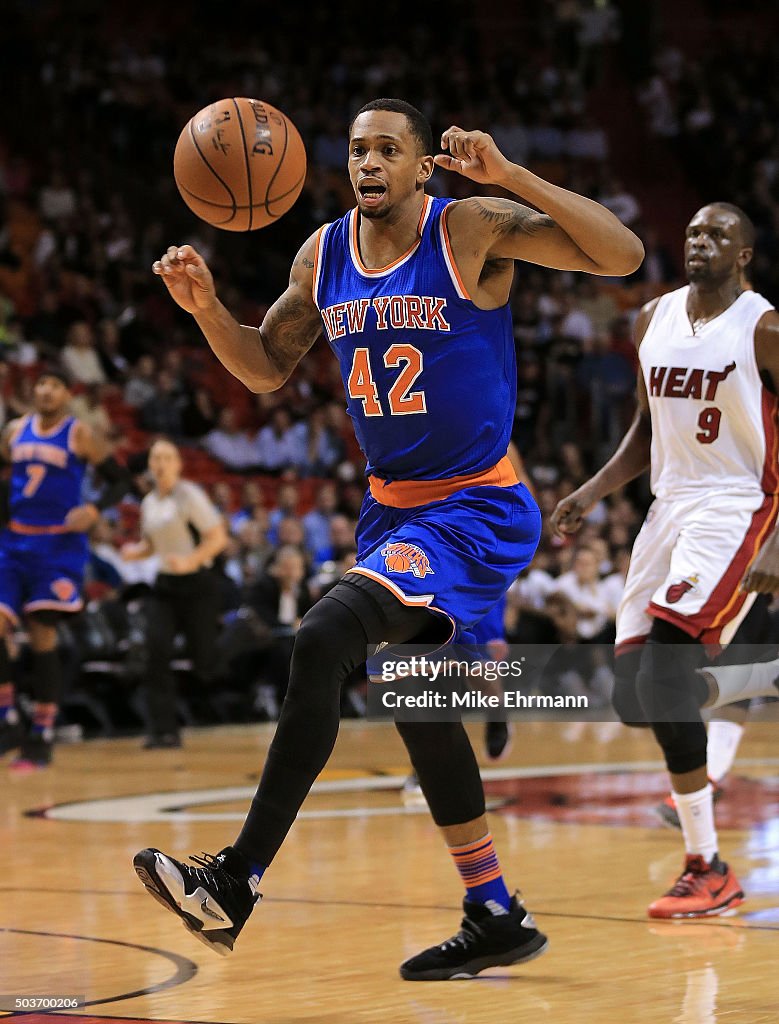 New York Knicks v Miami Heat