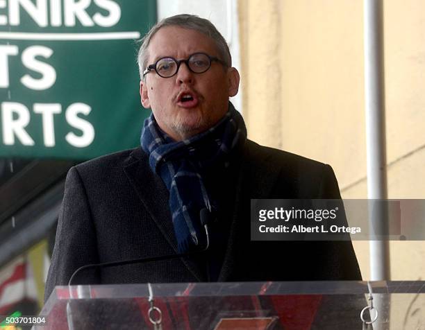 Director Adam McKay at Steve Carell's Star Ceremony held on the Hollywood Walk of Fame on January 6, 2016 in Hollywood, California.
