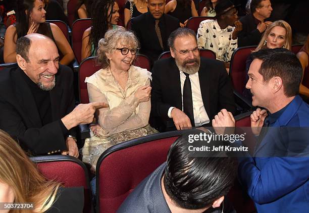 Actors F. Murray Abraham, Kathryn Grody, Mandy Patinkin and Thomas Lennon attend the People's Choice Awards 2016 at Microsoft Theater on January 6,...