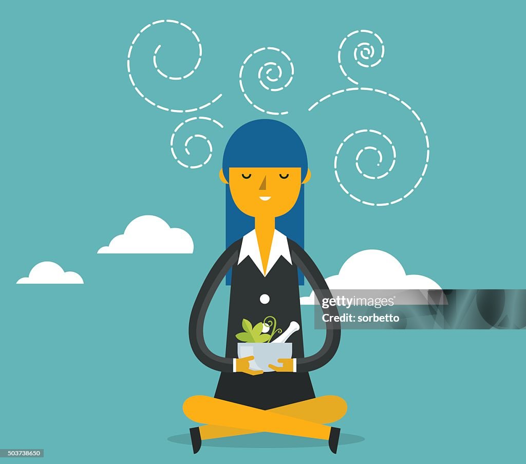 Businesswoman Meditation