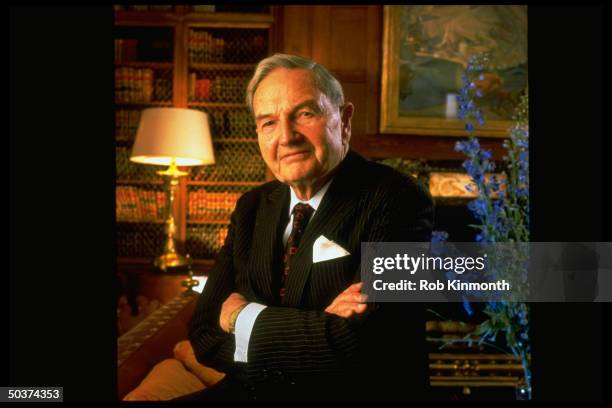 Banker David Rockefeller.