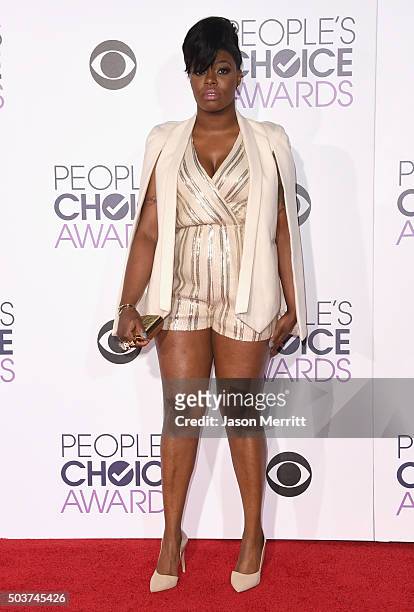Actress Ta'Rhonda Jones attends the People's Choice Awards 2016 at Microsoft Theater on January 6, 2016 in Los Angeles, California.