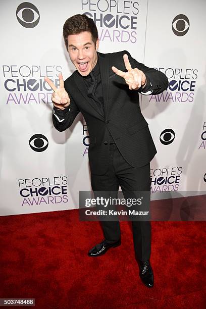 Actor Adam DeVine attends the People's Choice Awards 2016 at Microsoft Theater on January 6, 2016 in Los Angeles, California.