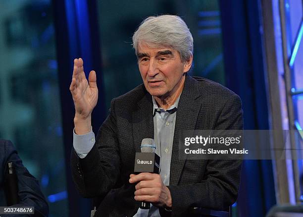 Actor Sam Waterston discusses the new IFC film "Anesthesia" at AOL BUILD Series at AOL Studios In New York on January 6, 2016 in New York City.