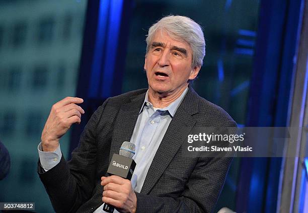 Actor Sam Waterston discusses the new IFC film "Anesthesia" at AOL BUILD Series at AOL Studios In New York on January 6, 2016 in New York City.