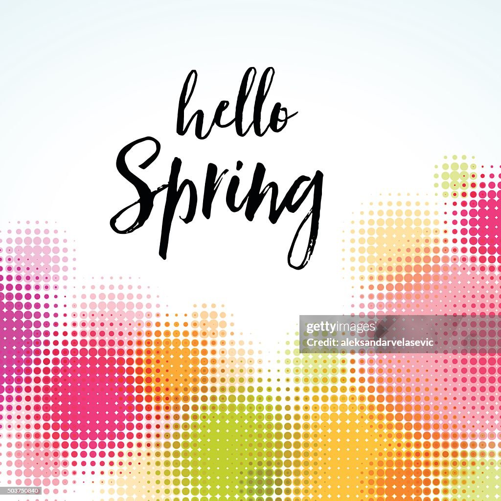 Contemporary Abstract Spring Background High-Res Vector Graphic - Getty ...